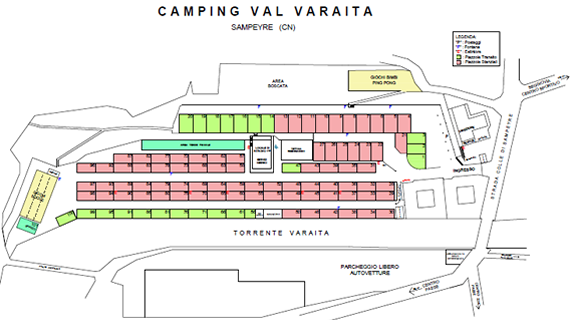 Cartina Camping Val Varaita - Sampeyre (CN)