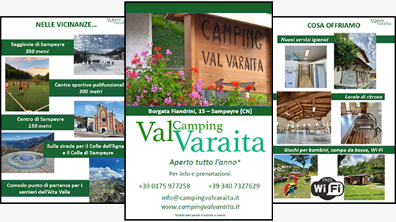 Cartina Camping Val Varaita - Sampeyre (CN)